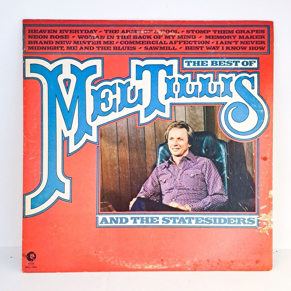 Mel Tillis The‎ Best Of Vinyl LP 1970s Country Music MGM Vintage Record